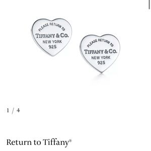 Tiffany & Co. Silver Heart Earrings
